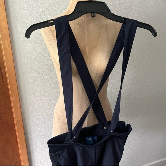 ADIDAS ORIGINALS sz M Navy Blue Culottes Long Shorts Pants BK6061 - Picture 12 of 12